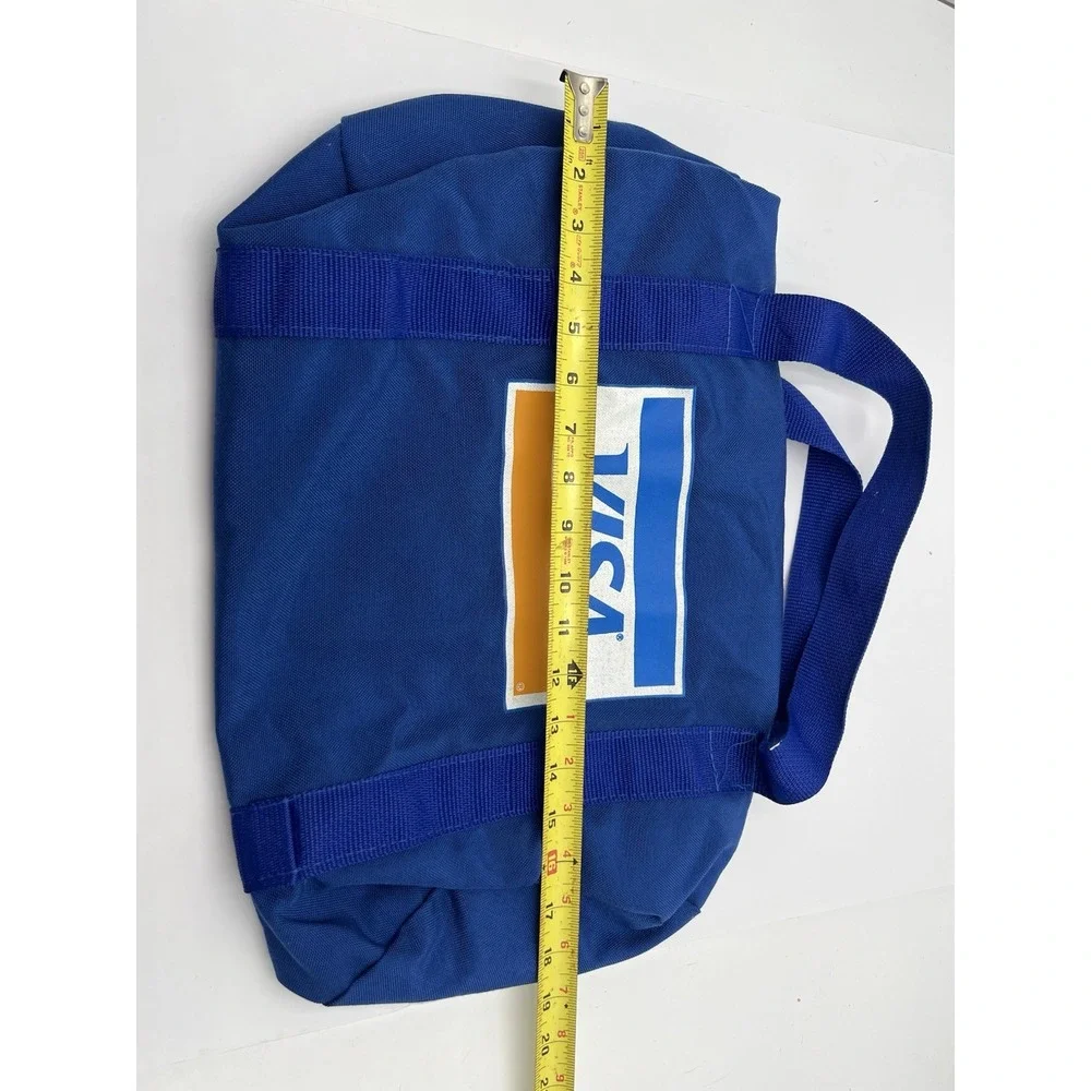 Vintage VISA Promotional Duffel Bag Blue Travel Gym Overnight YKK Zipper NWOT